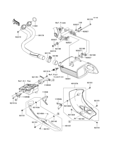 KLE650 Глушитель
