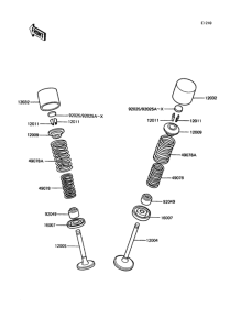 ZX400 Клапана