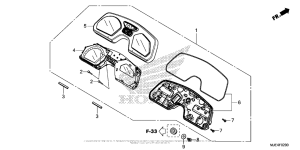 CBR650F Спидометр