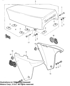KDX80 Seat / side covers