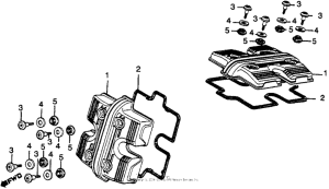 VF750F Крышка головки цилиндров