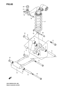 GSX-R600 Втулки заднего рычага