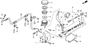 VT1100C2 Vt1100c2rr. brake master cyl.