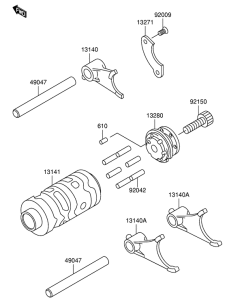 RM65 Переключение / вилка переключения