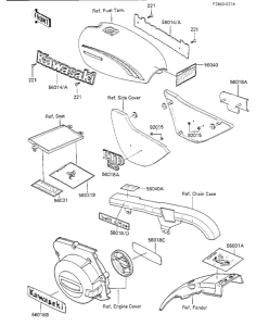 KZ250 Наклейки