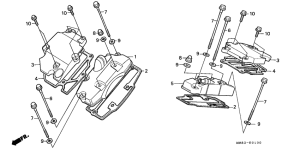 VT1100C Tappet cover