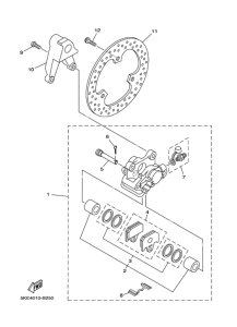 TZ250 Задний суппорт