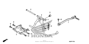 NPS50 Stand + kick starter arm