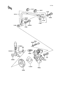 KH125 Масляный насос