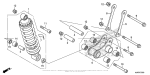 CTX700N DCT Задние амортизаторы