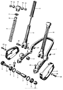 CA77 Front shock