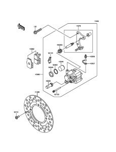 KX65 Передний тормоз