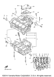 FZ6RFCR Картер двигателя