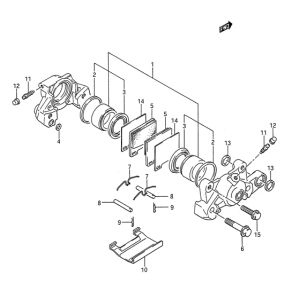 GSX-R1100 Задний суппорт