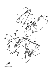RT100 RT100K Боковая крышка