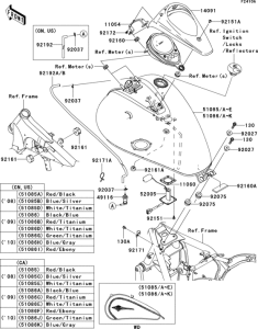 VN900 Fuel tank(1 / 3)(d8f-daf)