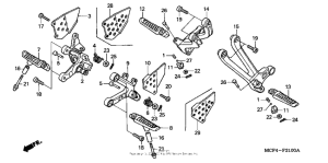 RVT1000R Подножки
