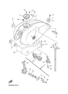 XJR1300 Deposito de combustible