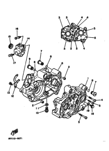 BW80 BW80W Картер двигателя