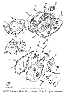 XT550K Боковые крышки