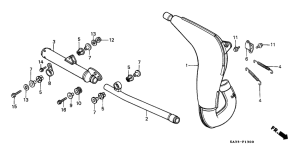CR125R Глушитель