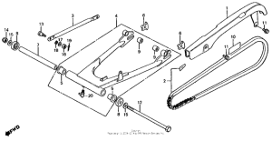 CB650 Swingarm + chain case