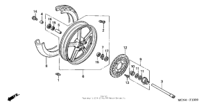 CB750 Переднее колесо