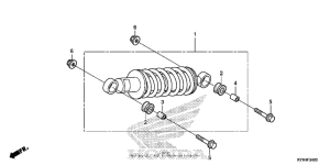 CRF110F Задние амортизаторы