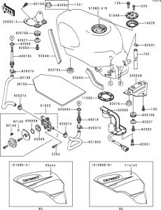 ZX600 Fuel tank(1 / 3)(zx600-e1)