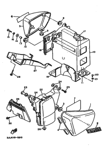 XV750 XV750K Боковая крышка