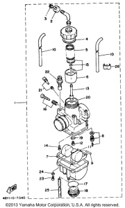 TY350S Карбюратор