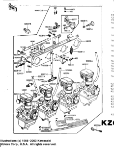 KZ1000 Carburetor assy