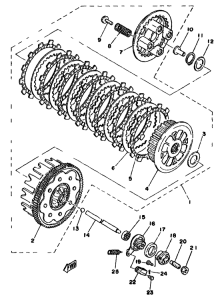 XS400 Сцепление