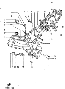 TZR125RR Рама