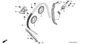  Цепь грм / натяжное устройство