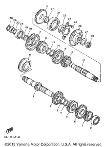 XT600EAC Трансмиссия