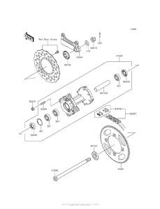  Задняя ступица колеса