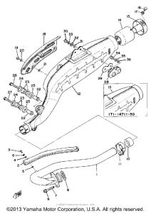 TT500H Выхлопная система