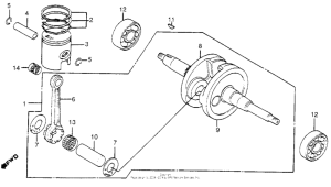 NH80 Коленчатый вал и поршни