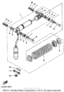 TT350T Амортизаторы задние