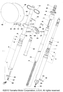 MX125C Передняя вилка