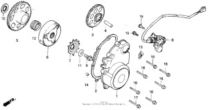 CB400F Муфта стартера
