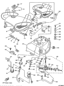 XV535 Топливный бак
