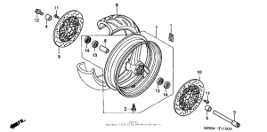 VTR1000F Переднее колесо