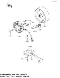 KZ700 Generator / regulator