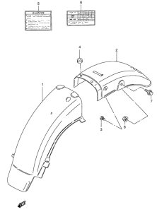 GN125 Заднее крыло
