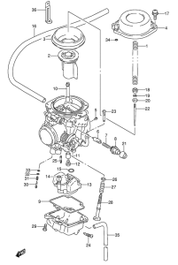 DR650 Carburetor assy