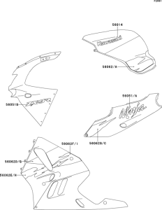 ZX900 Decals(black / graystone)
