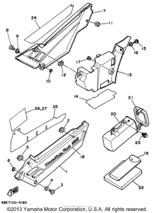 XT225F Боковые обтекатели