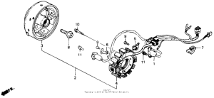 CB125T Генератор